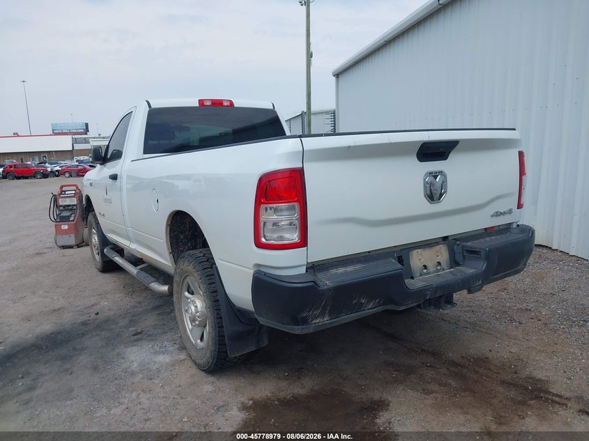 Vin: 3c6mr5aj0ng390491, lot: 46277760, ram 2500 tradesman  4x4 8' box 20223