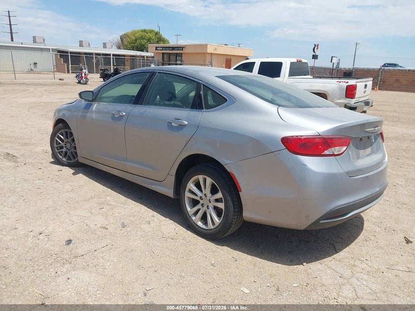 Vin: 1c3cccab9fn672158, lot: 46277848, chrysler 200 limited 20153