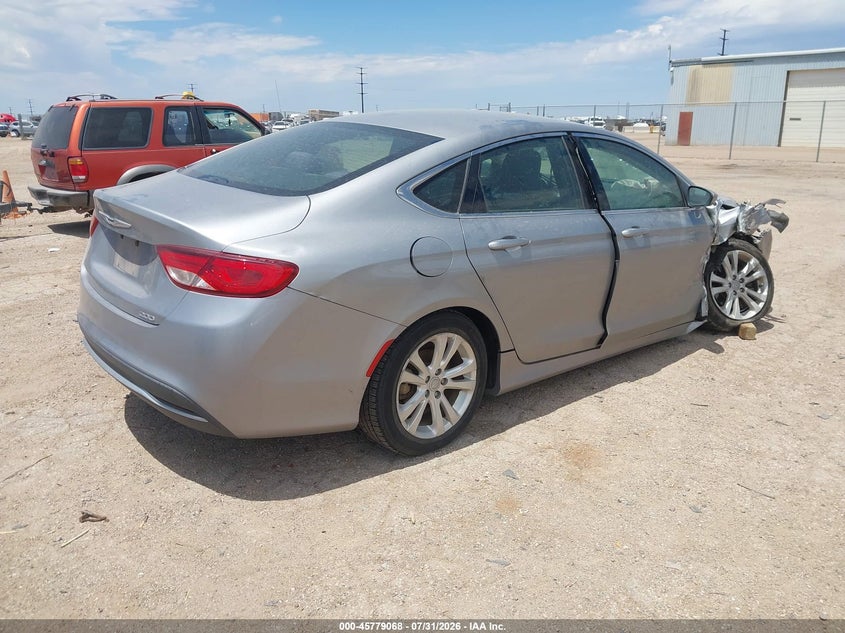 Vin: 1c3cccab9fn672158, lot: 46277848, chrysler 200 limited 20154