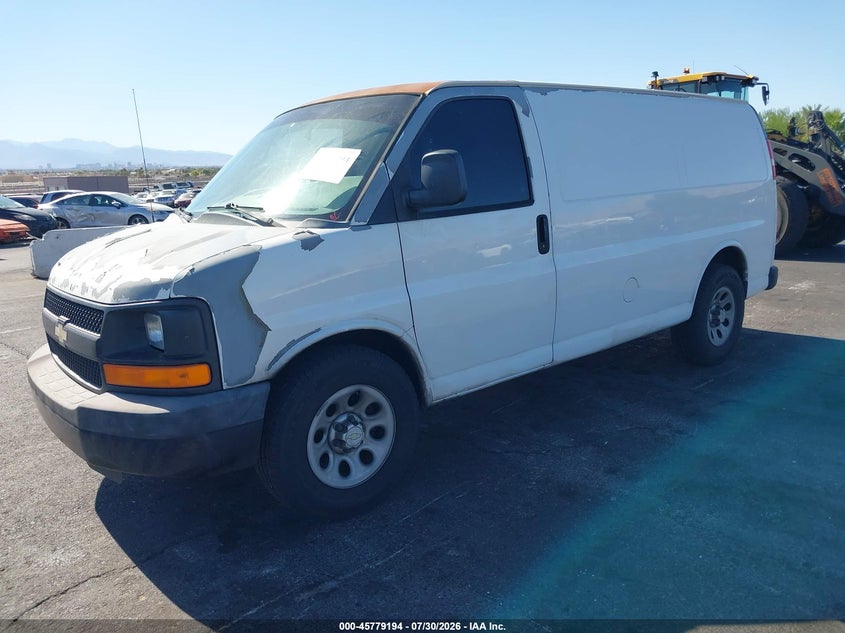 Vin: 1gcugadx9a1109403, lot: 46277974, chevrolet express 1500 work van 20102