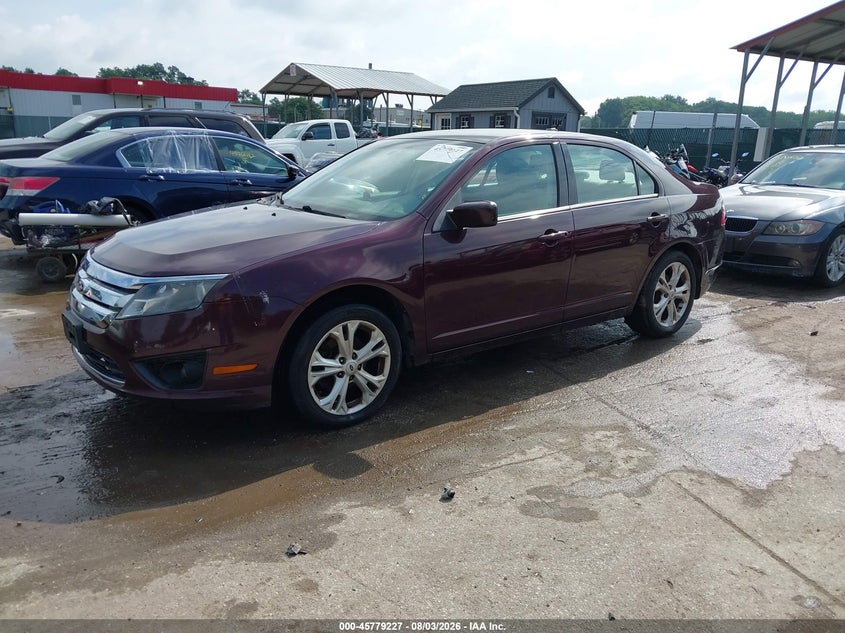 Vin: 3fahp0ha6cr306108, lot: 46278007, ford fusion se 20122