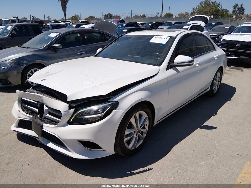 Vin: 55swf8db7ku304884, lot: 46278063, mercedes-benz c 300 20192