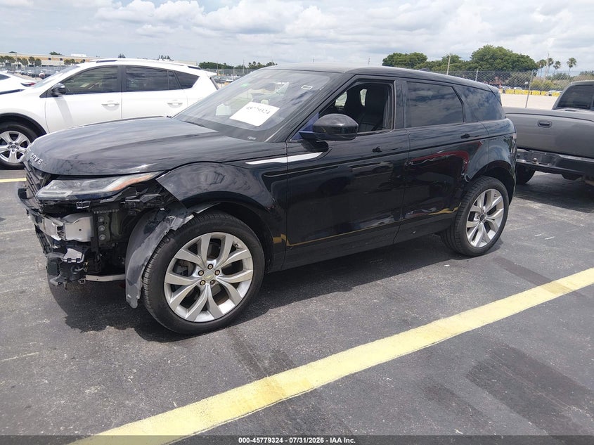Vin: salzp2fx2lh075820, lot: 46278104, land rover range rover evoque se 20202