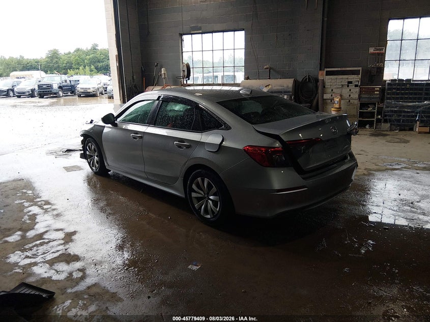 Vin: 2hgfe2f21rh570602, lot: 46278189, honda civic lx 20243