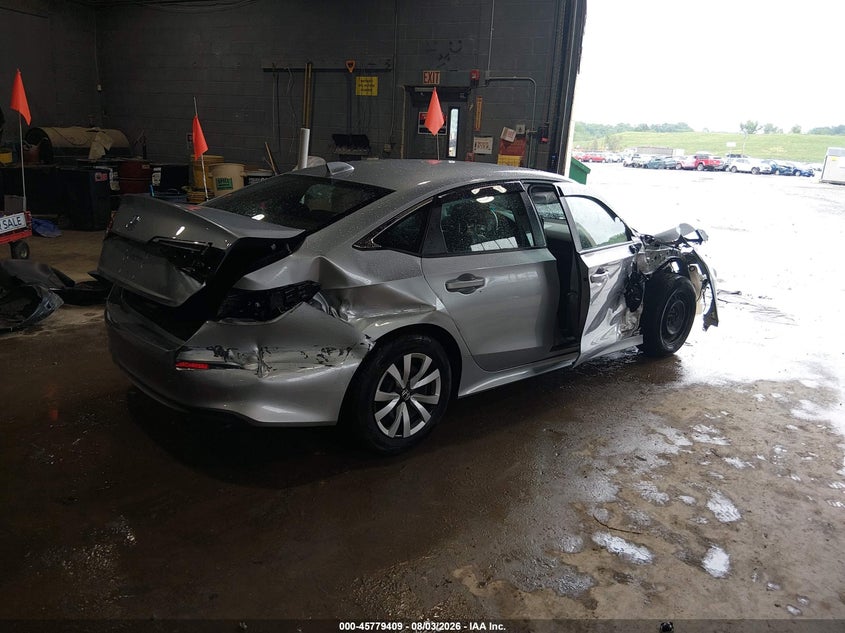 Vin: 2hgfe2f21rh570602, lot: 46278189, honda civic lx 20244