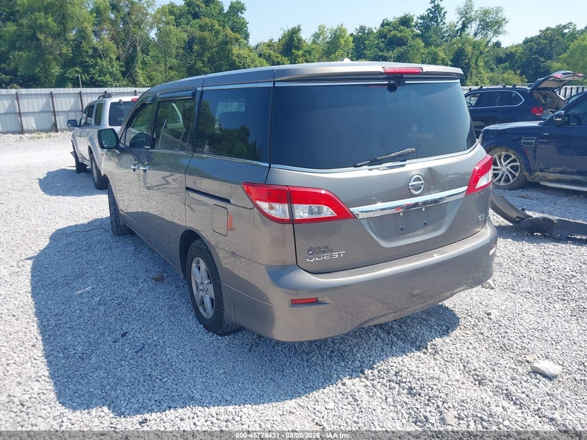 Vin: jn8ae2kp4f9121344, lot: 46278211, nissan quest sv 20153