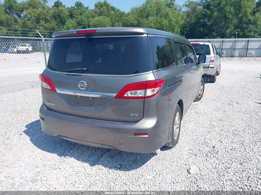 Vin: jn8ae2kp4f9121344, lot: 46278211, nissan quest sv 20154