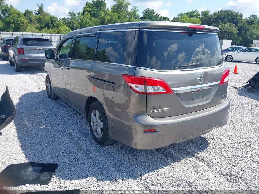 Vin: jn8ae2kp4f9121344, lot: 46278211, nissan quest sv 20153