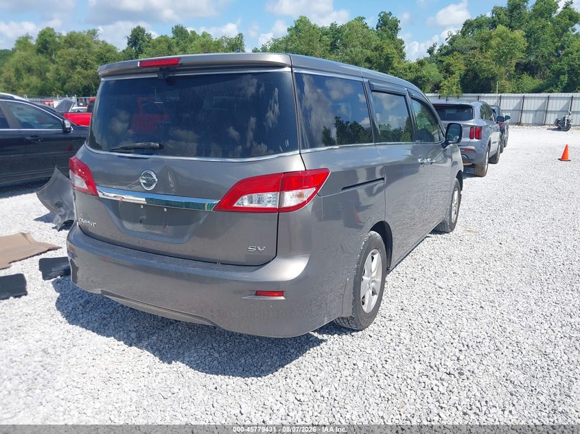 Vin: jn8ae2kp4f9121344, lot: 46278211, nissan quest sv 20154