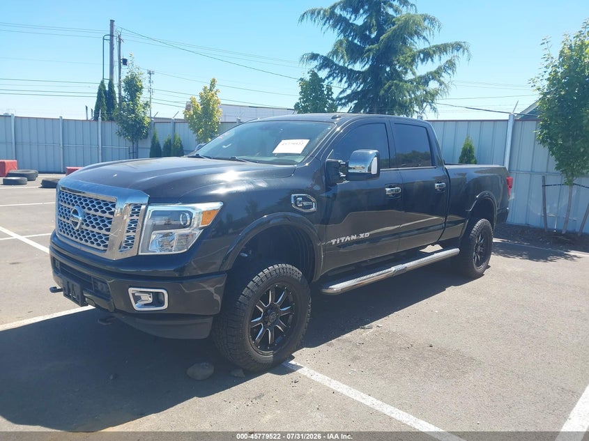 Vin: 1n6ba1f41gn516738, lot: 46278302, nissan titan xd platinum reserve diesel 20162