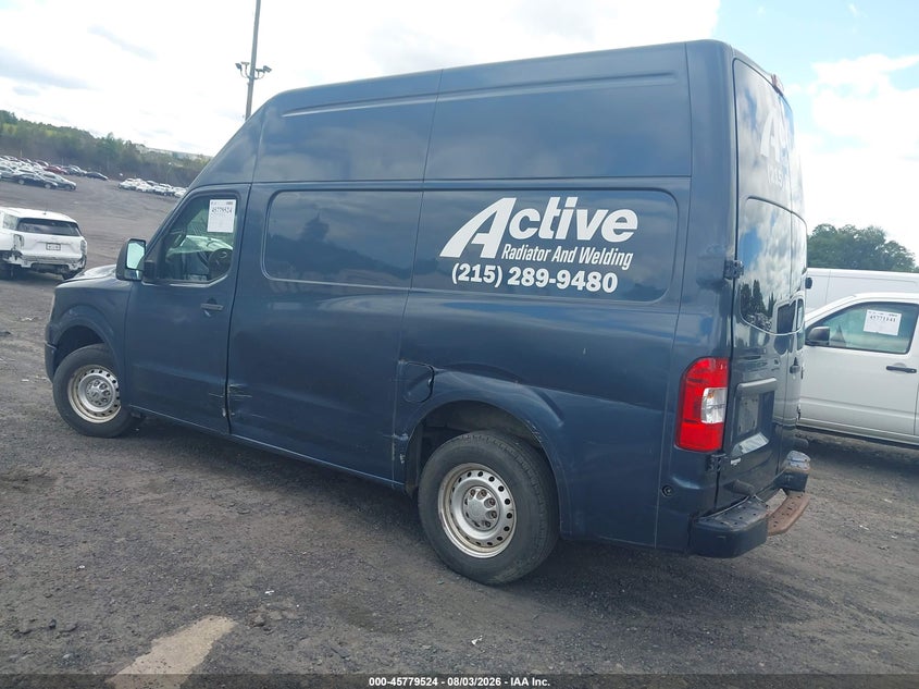 Vin: 1n6bf0ly1en100253, lot: 46278304, nissan nv cargo nv2500 hd s v6 20143