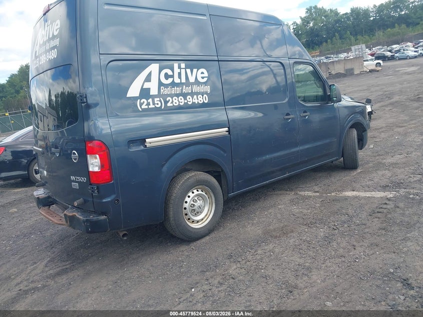 Vin: 1n6bf0ly1en100253, lot: 46278304, nissan nv cargo nv2500 hd s v6 20144