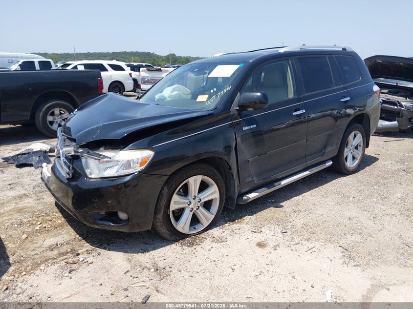 Vin: jteyk3ehxa2096489, lot: 46278321, toyota highlander limited v6 20102