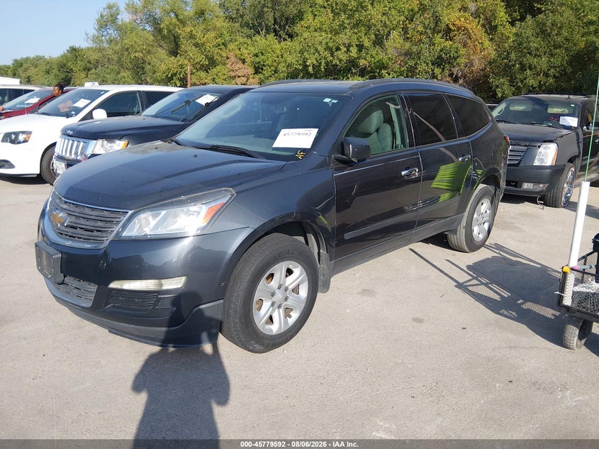Vin: 1gnkrfkd7ej197937, lot: 46278372, chevrolet traverse ls 20142