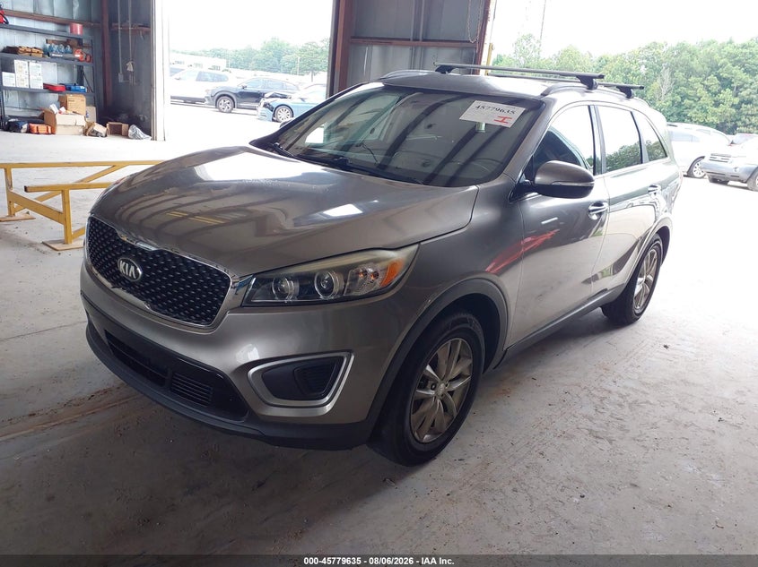 Vin: 5xypg4a5xhg302607, lot: 46278415, kia sorento 3.3l lx 20172