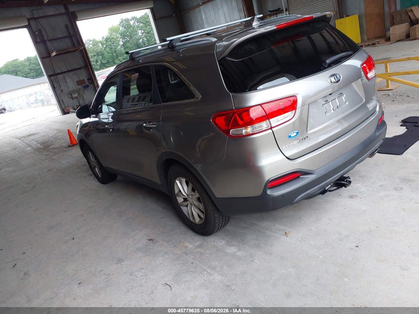 Vin: 5xypg4a5xhg302607, lot: 46278415, kia sorento 3.3l lx 20173