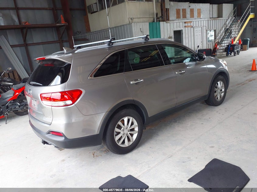 Vin: 5xypg4a5xhg302607, lot: 46278415, kia sorento 3.3l lx 20174