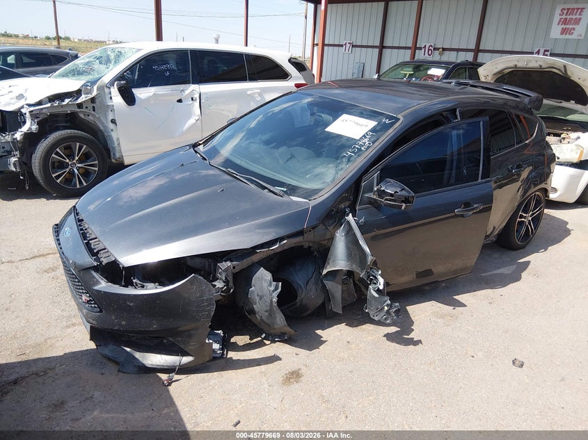 Vin: 1fadp3l90gl400745, lot: 46278449, ford focus st 20162