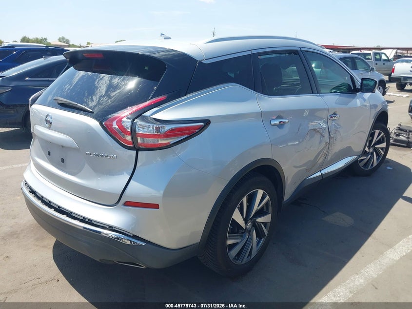 Vin: 5n1az2mg2gn103104, lot: 46278523, nissan murano platinum 20164
