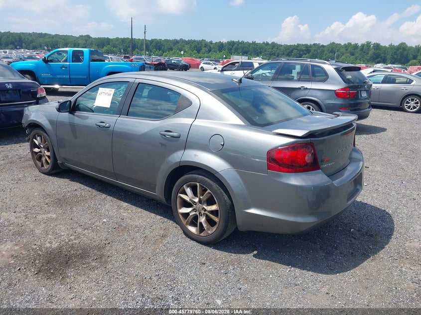 Vin: 1c3cdzbg3dn581247, lot: 46278540, dodge avenger r/t 20133