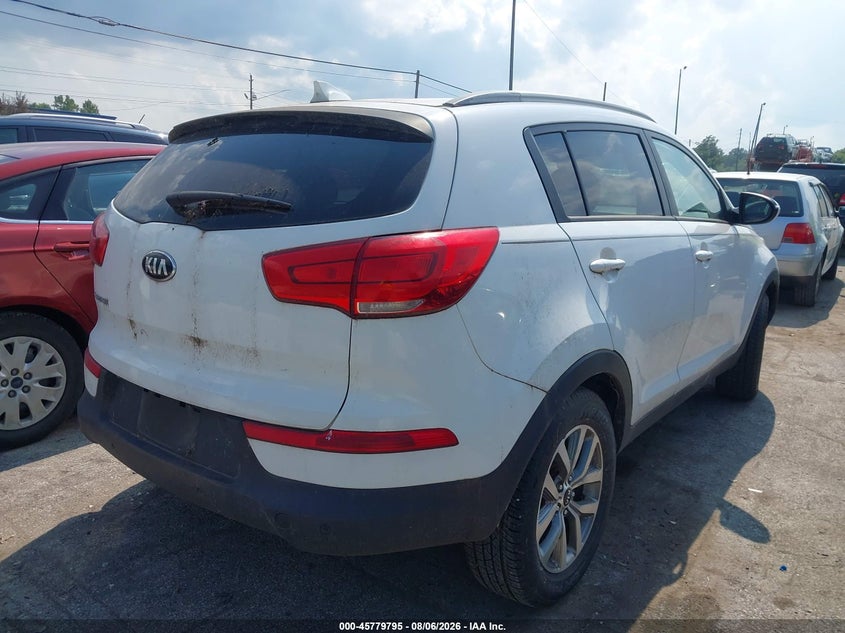 Vin: kndpb3ac7e7548093, lot: 46278575, kia sportage lx 20144