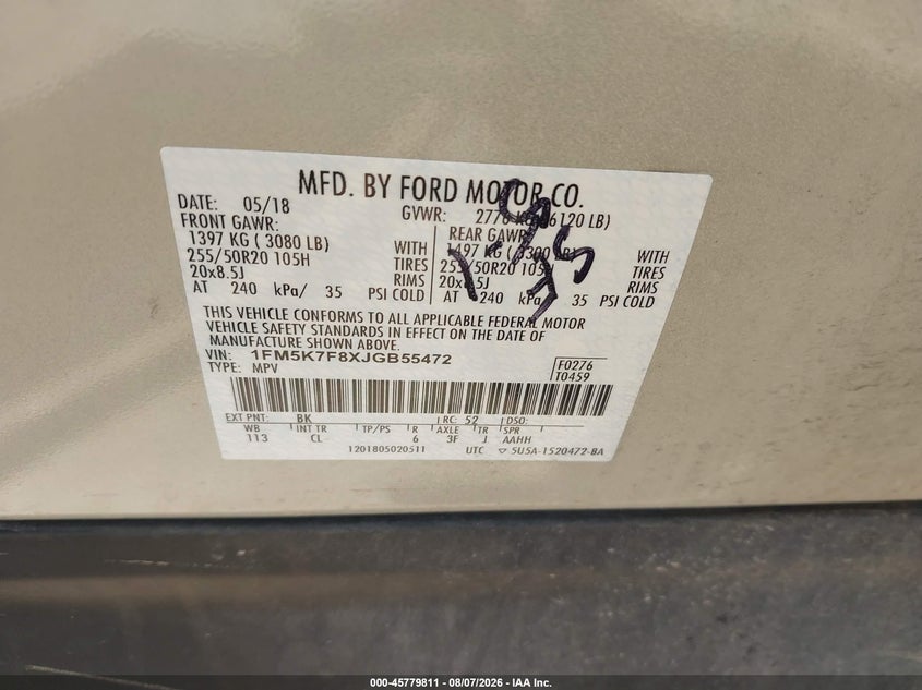 2018 FORD EXPLORER LIMITED · Фото 9