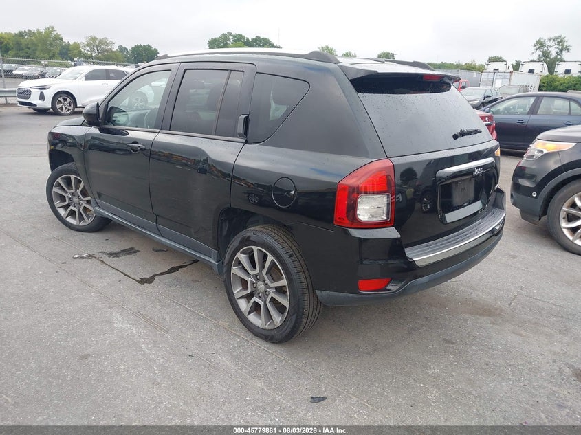 Vin: 1c4njccb7ed624735, lot: 46278661, jeep compass limited 20143