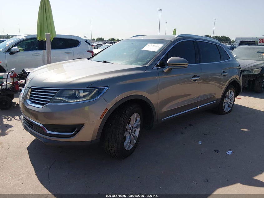 Vin: 2lmtj6jr3gbl62259, lot: 46278705, lincoln mkx premiere 20162