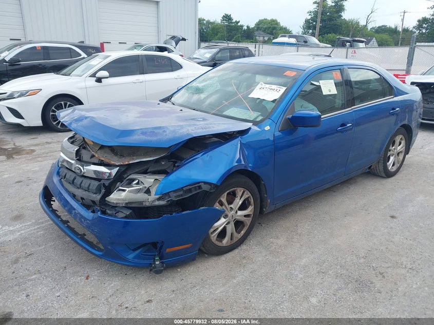 Vin: 3fahp0ha3cr337350, lot: 46278712, ford fusion se 20122