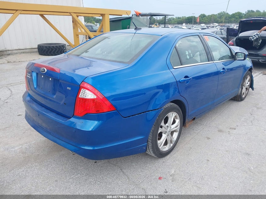 Vin: 3fahp0ha3cr337350, lot: 46278712, ford fusion se 20124