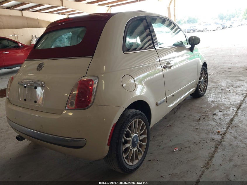 2012 FIAT 500C auction photo 4