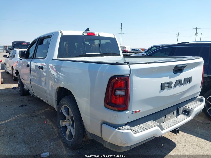 Vin: 3c6rregg2s4158599, lot: 46278821, ram 1500 tradesman  4x2 5'7 box 20253