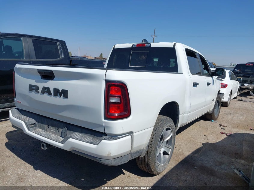 Vin: 3c6rregg2s4158599, lot: 46278821, ram 1500 tradesman  4x2 5'7 box 20254