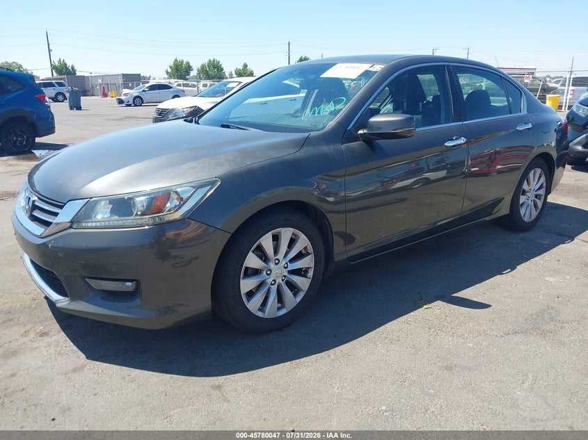 Vin: 1hgcr2f81ea101496, lot: 46278827, honda accord ex-l 20142