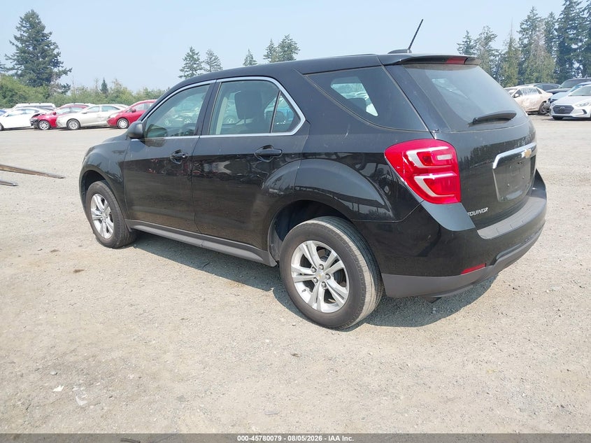 Vin: 2gnalbek8h6118843, lot: 46278859, chevrolet equinox ls 20173