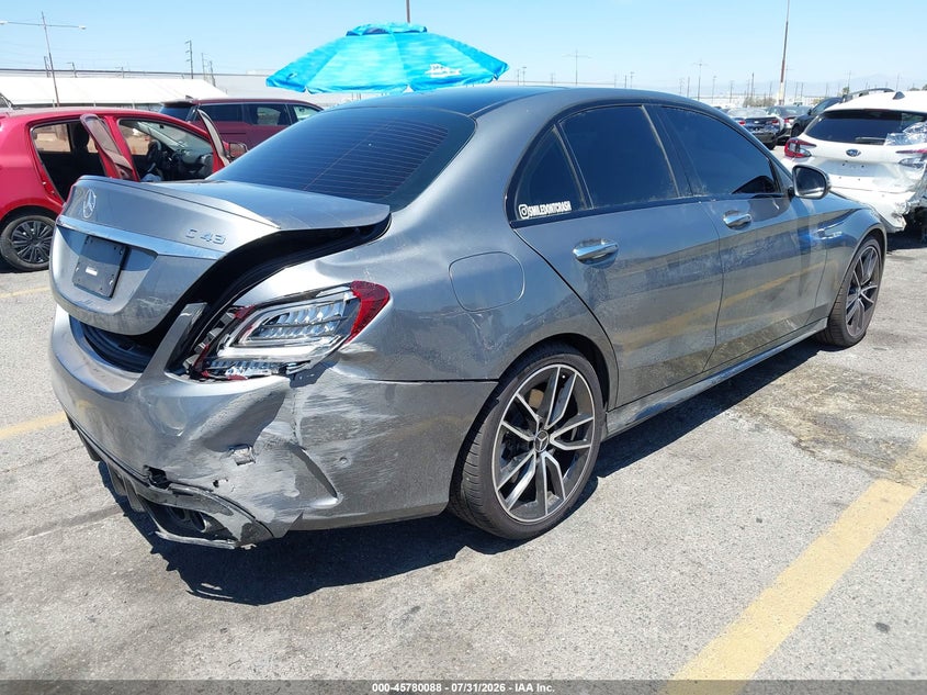 Vin: w1kwf6eb7mr615285, lot: 46278868, mercedes-benz amg c 43 4matic 20214