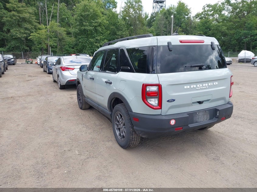 Vin: 3fmcr9b62nrd77330, lot: 46278889, ford bronco sport big bend 20223