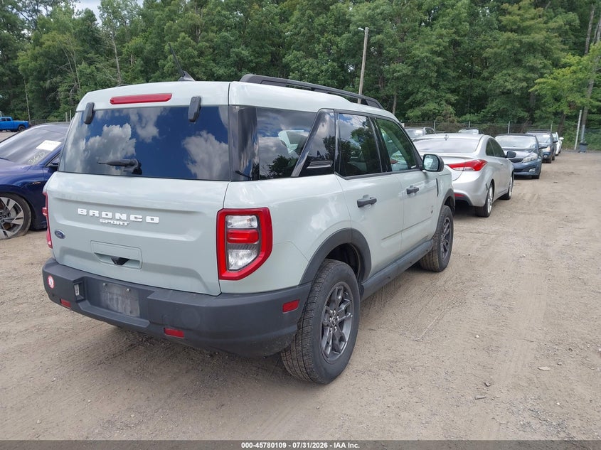 Vin: 3fmcr9b62nrd77330, lot: 46278889, ford bronco sport big bend 20224