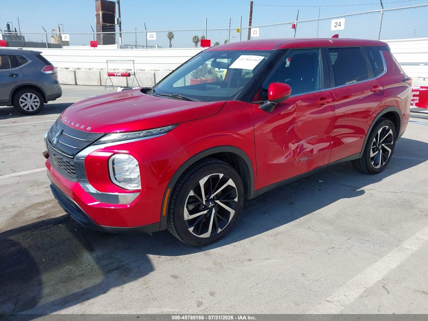 Vin: ja4j4ta81nz020432, lot: 46278935, mitsubishi outlander es 2.5 s-awc 20222