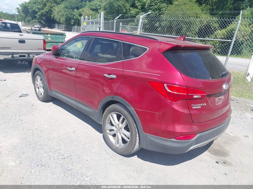 Vin: 5xyzu3la1dg072889, lot: 46279026, hyundai santa fe sport 2.0t 20133