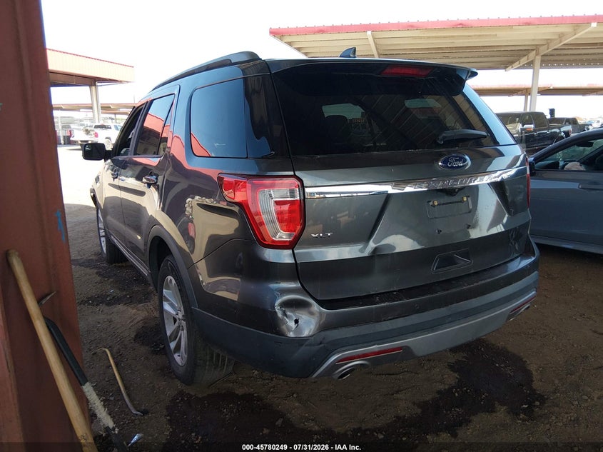 Vin: 1fm5k7d89ggc05290, lot: 46279029, ford explorer xlt 20163
