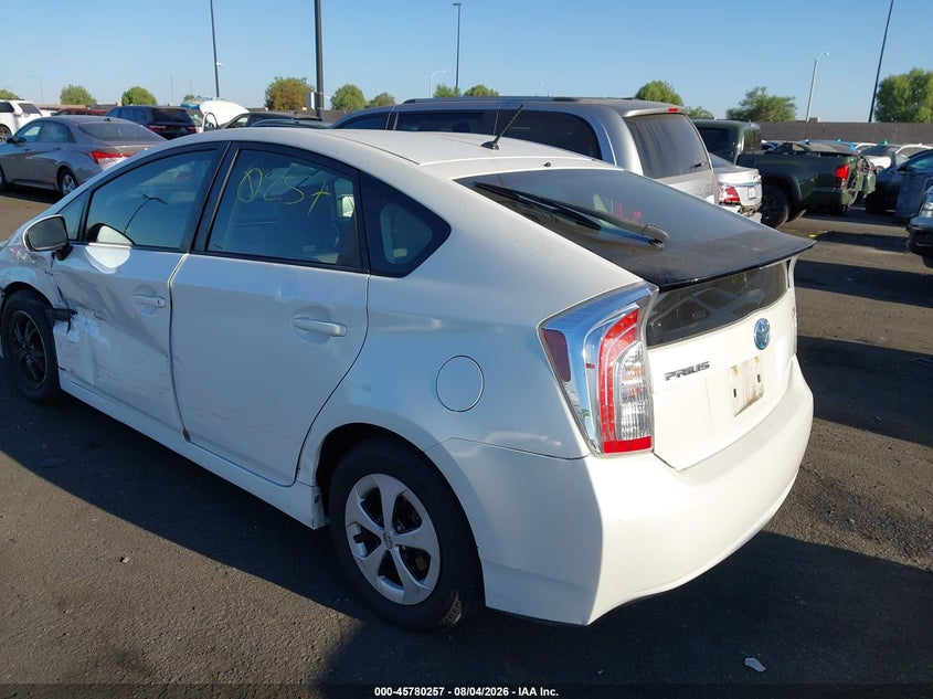 Vin: jtdkn3du3e0390169, lot: 46279037, toyota prius two 20143