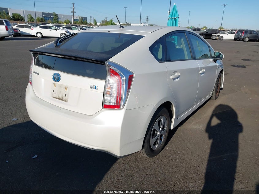 Vin: jtdkn3du3e0390169, lot: 46279037, toyota prius two 20144