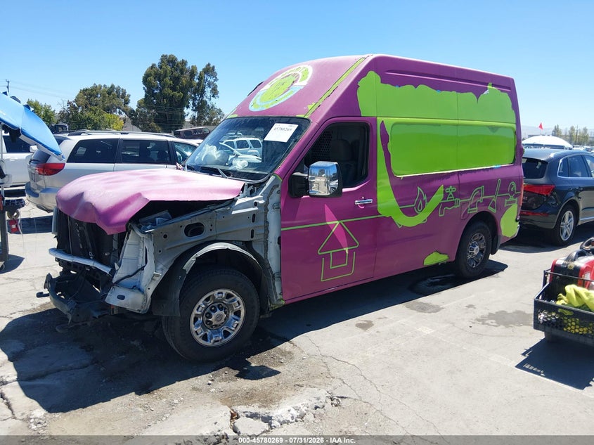 Vin: 1n6af0ly6en108215, lot: 46279049, nissan nv cargo nv2500 hd sv v8 20142