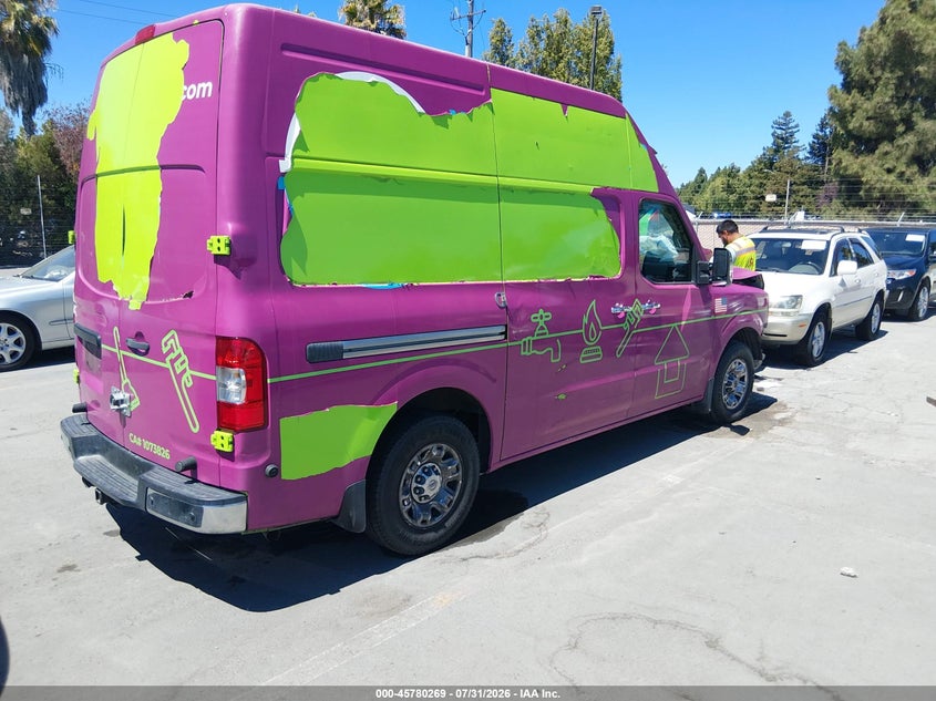 Vin: 1n6af0ly6en108215, lot: 46279049, nissan nv cargo nv2500 hd sv v8 20144
