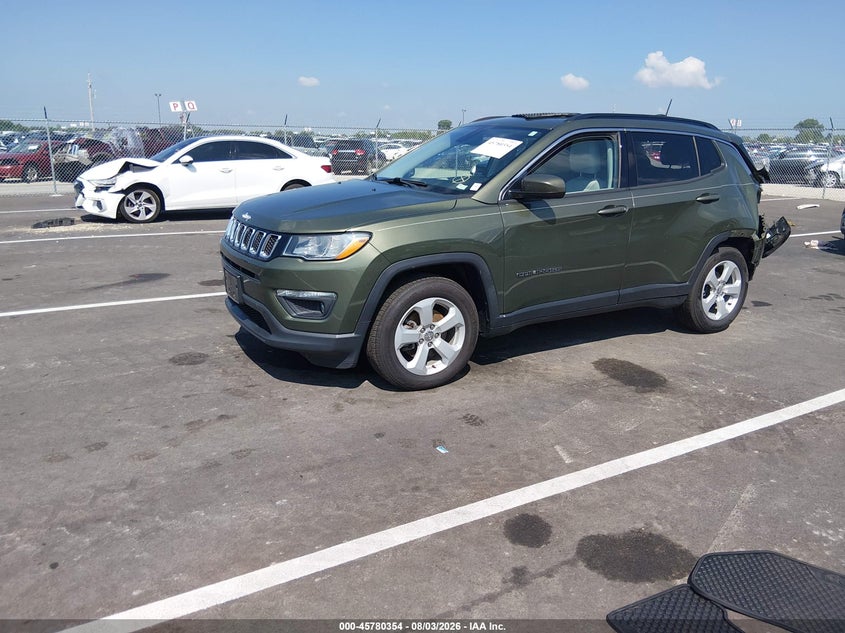 Vin: 3c4njcbb3mt505767, lot: 46279134, jeep compass latitude fwd 20212
