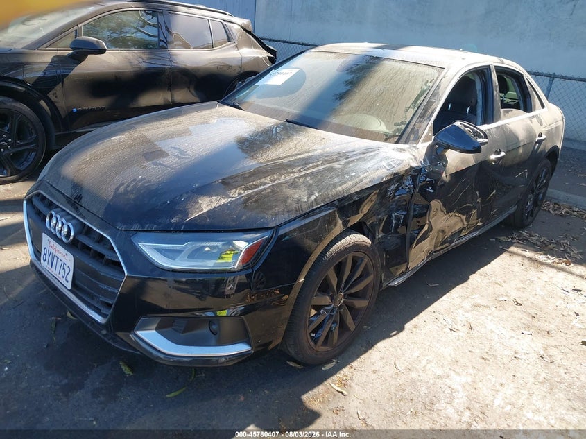 Vin: waugmaf43ln008567, lot: 46279187, audi a4 premium 40 tfsi front-wheel drive s tronic 20202