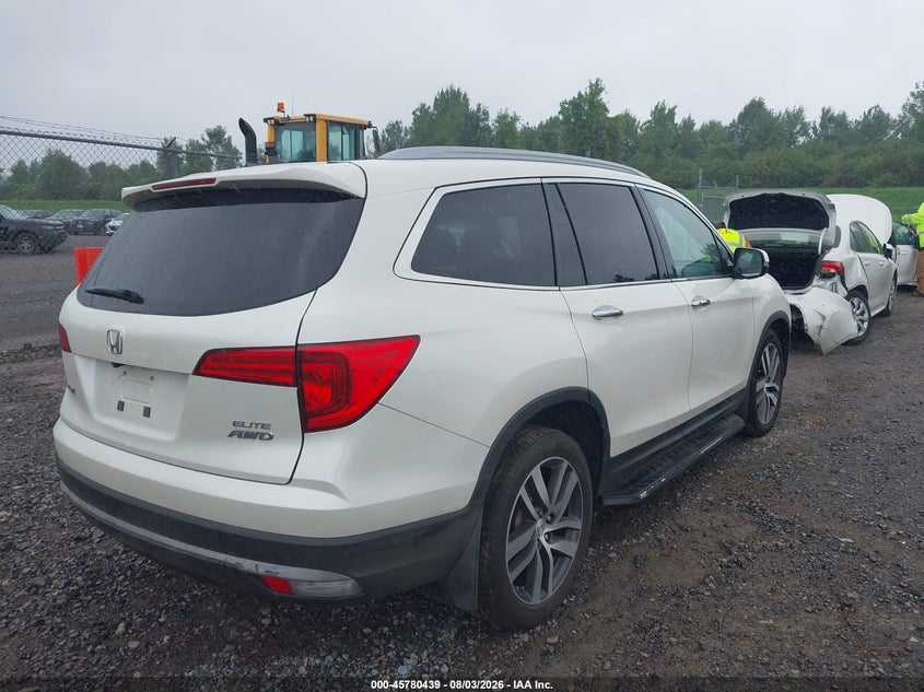 Vin: 5fnyf6h09jb041173, lot: 46279219, honda pilot elite 20184