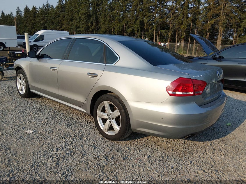 Vin: 1vwbn7a30dc148386, lot: 46279253, volkswagen passat 2.0l tdi se 20133