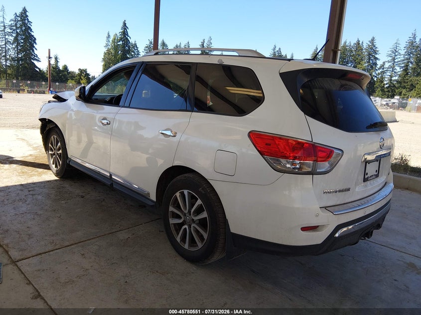 Vin: 5n1ar2mn0ec676218, lot: 46279331, nissan pathfinder sl 20143